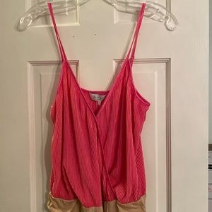 WAYF ribbed bodysuit pink